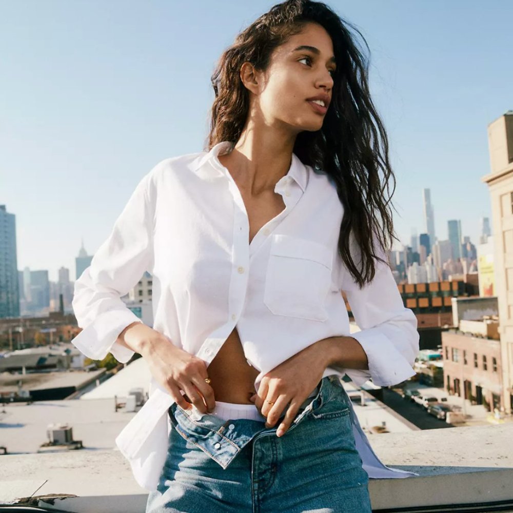 White Oversized Ex-Boyfriend Shirt